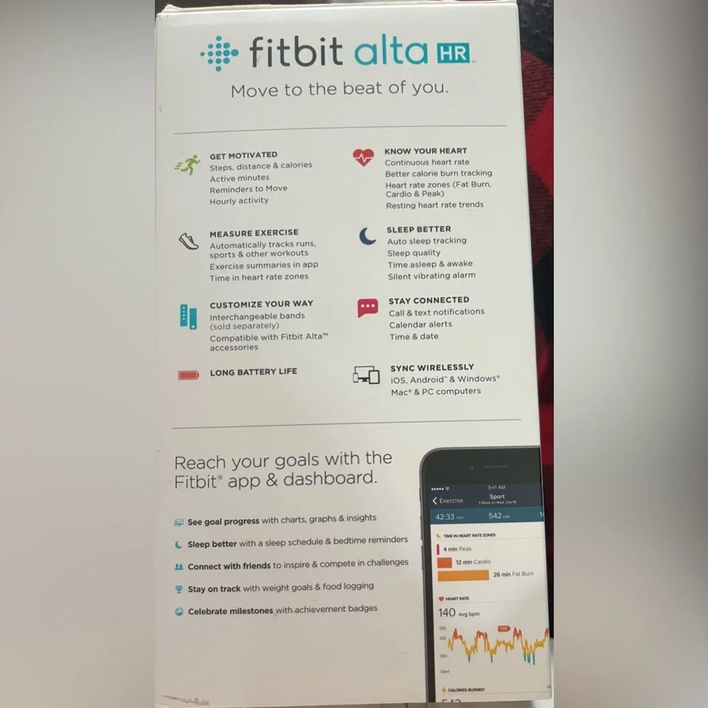 Fitbit Black Fitness Wristband S-L, includes multiple bands.